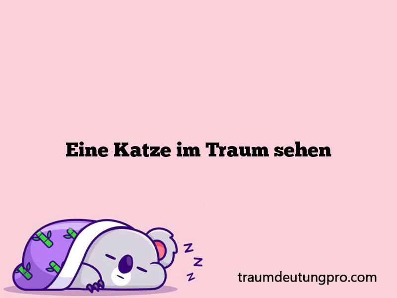 Eine Katze im Traum sehen