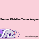 Buntes Kleid im Traum tragen