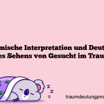 Islamische Interpretation und Deutung des Sehens von Gesucht im Traum