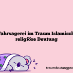 Wahrsagerei im Traum Islamische religiöse Deutung