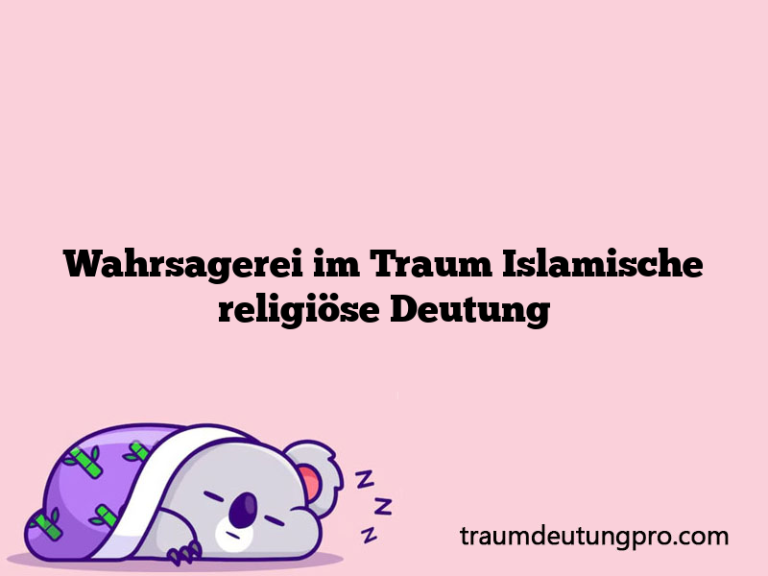 Wahrsagerei im Traum Islamische religiöse Deutung